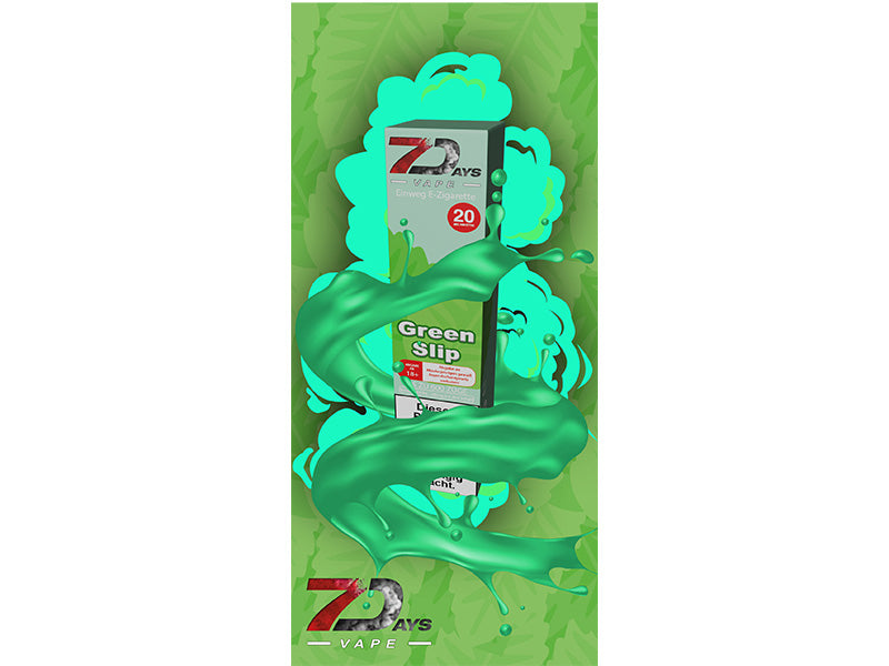 7Days Vape E-Shisha - Green Slip