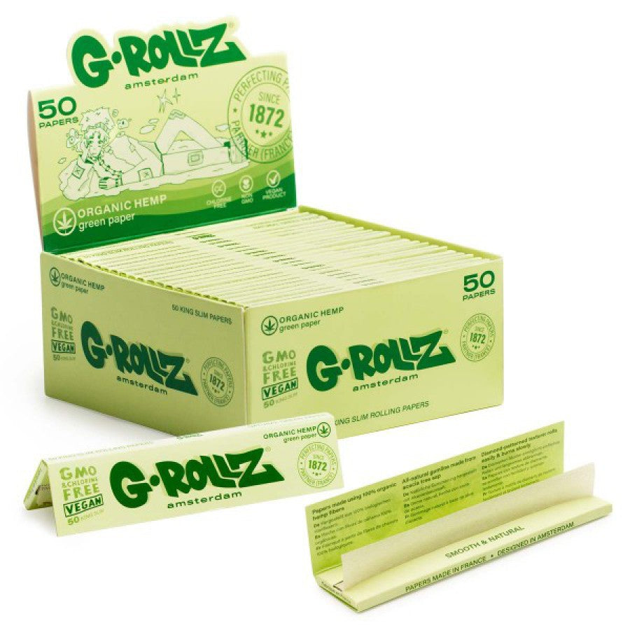 Organic Green Hemp King Size Papers von G-ROLLZ