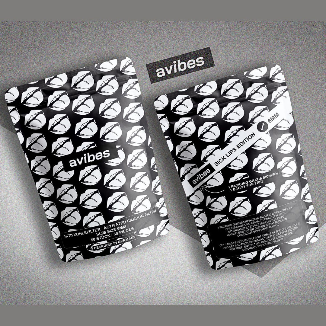 avibes® Aktivkohlefilter Slim 6mm 50 stück9