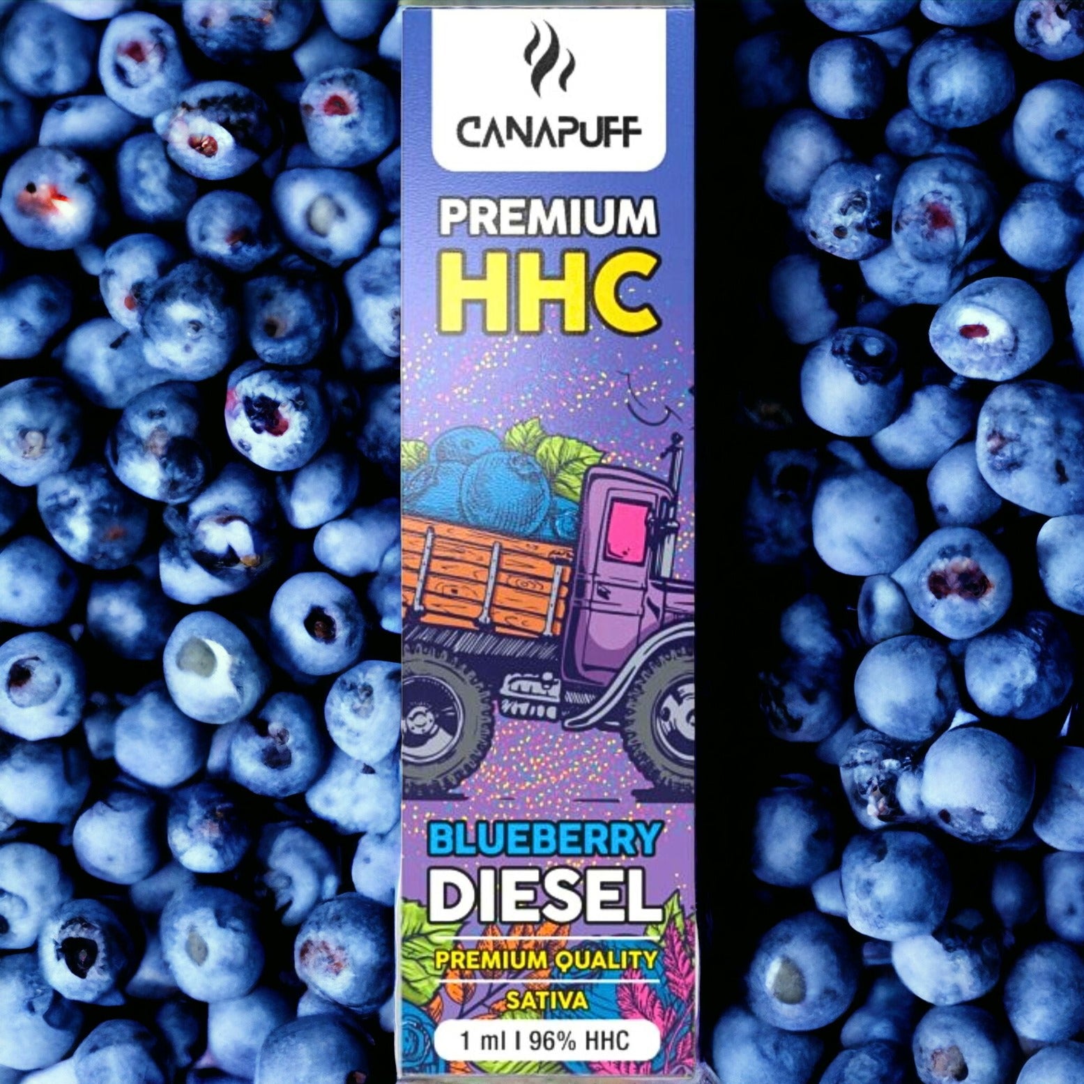 HHC Vape Pen Blueberry Diesel 96% HHC 1ml Einweg Canapuff