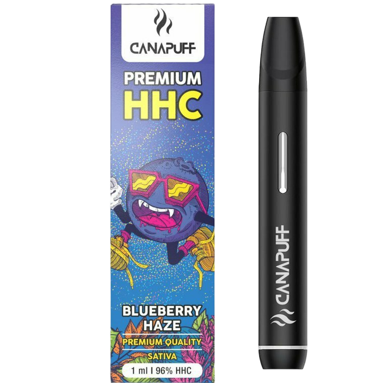 HHC Vape Pen Blueberry Haze 96% HHC 1ml Einweg Canapuff