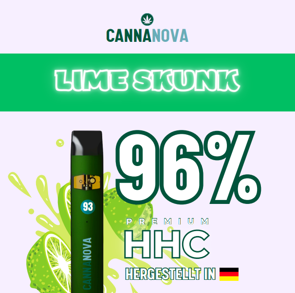 Cannanova 96% HHC Vape Lime Skunk