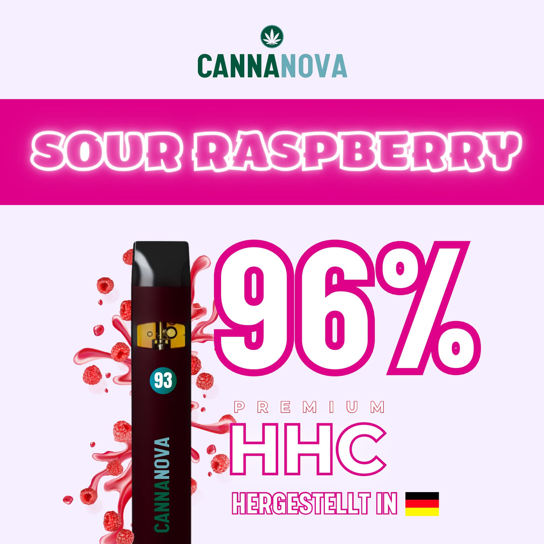 Cannanova 96% HHC Vape Sour Raspberry