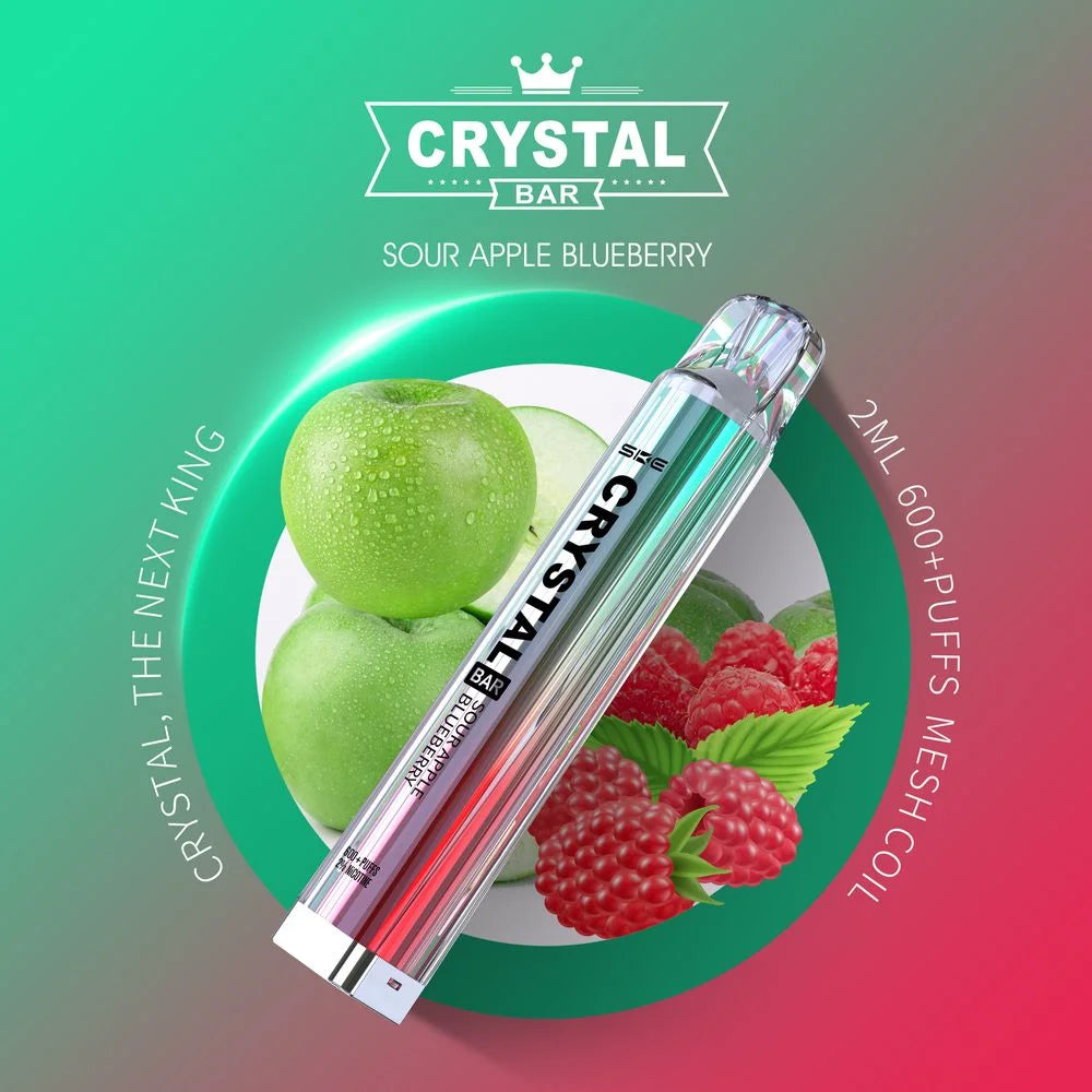 Crystal Bar Vape - Sour Apple Blueberry
