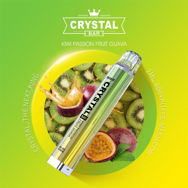 Crystal Bar Vape - Kiwi Passion Fruit Guava