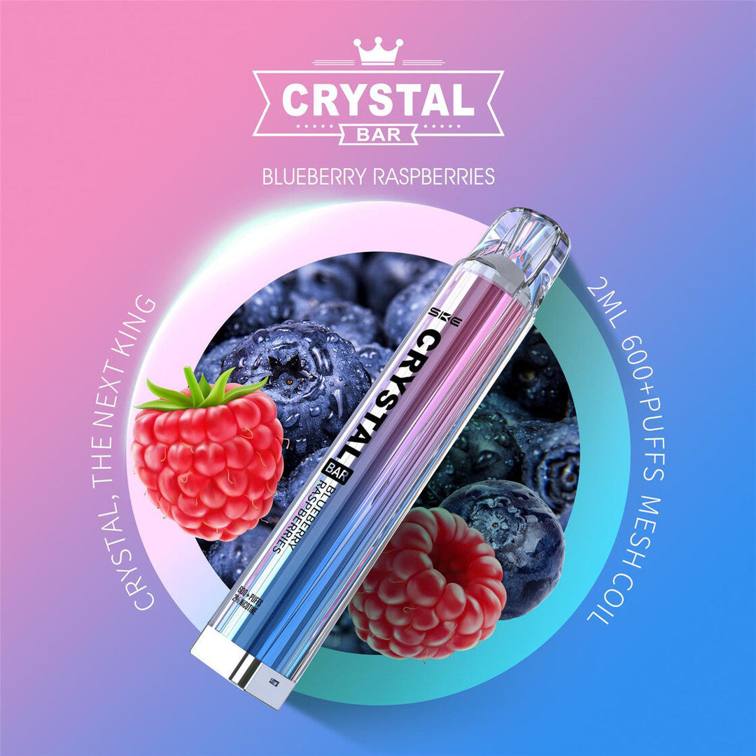 Crystal Bar Vape - Blueberry Raspberries