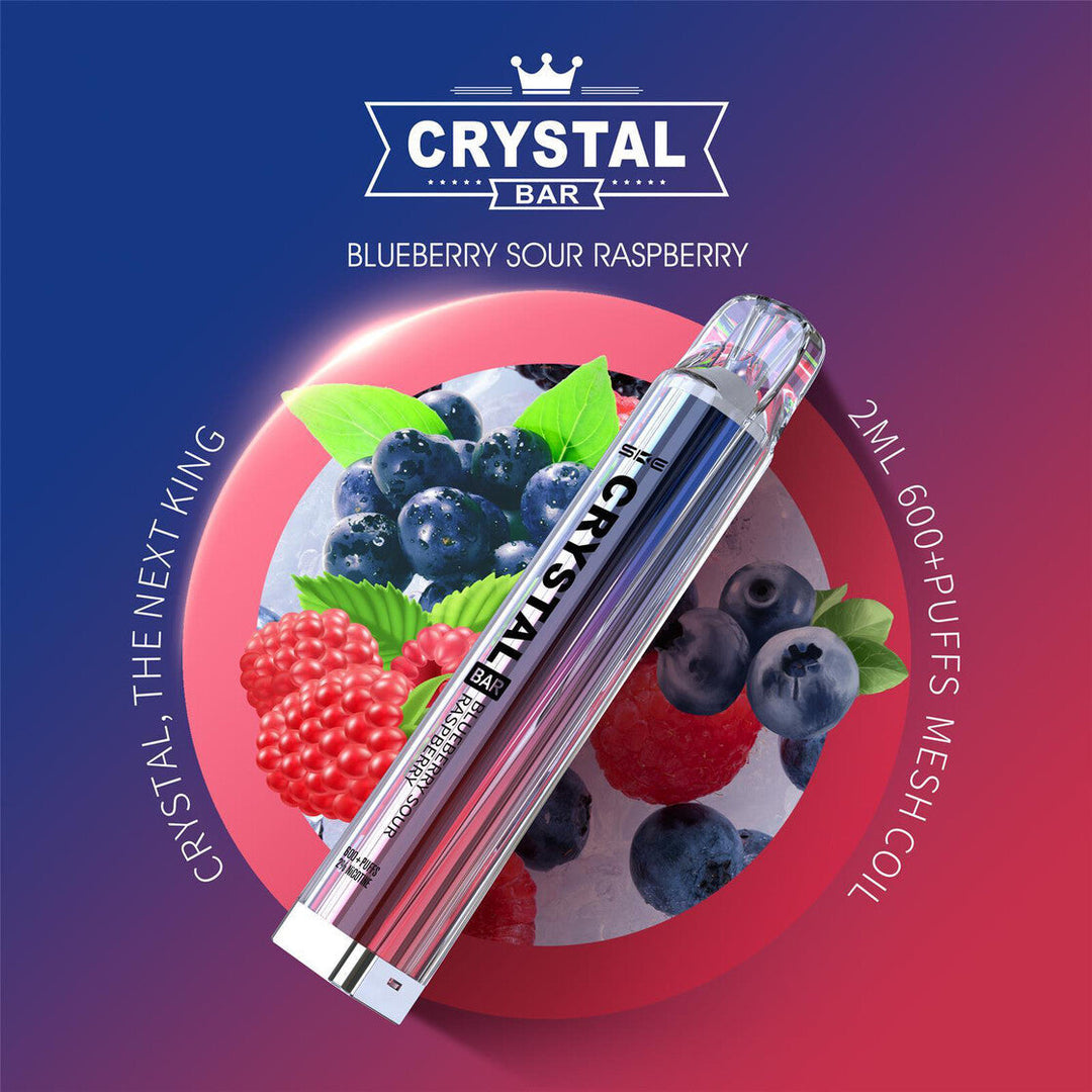 Crystal Bar Vape - Blueberry Sour Raspberry