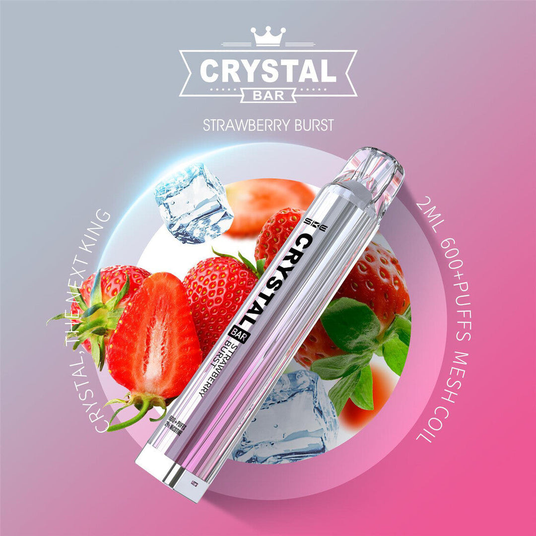 crystal bar vape strawberry burst