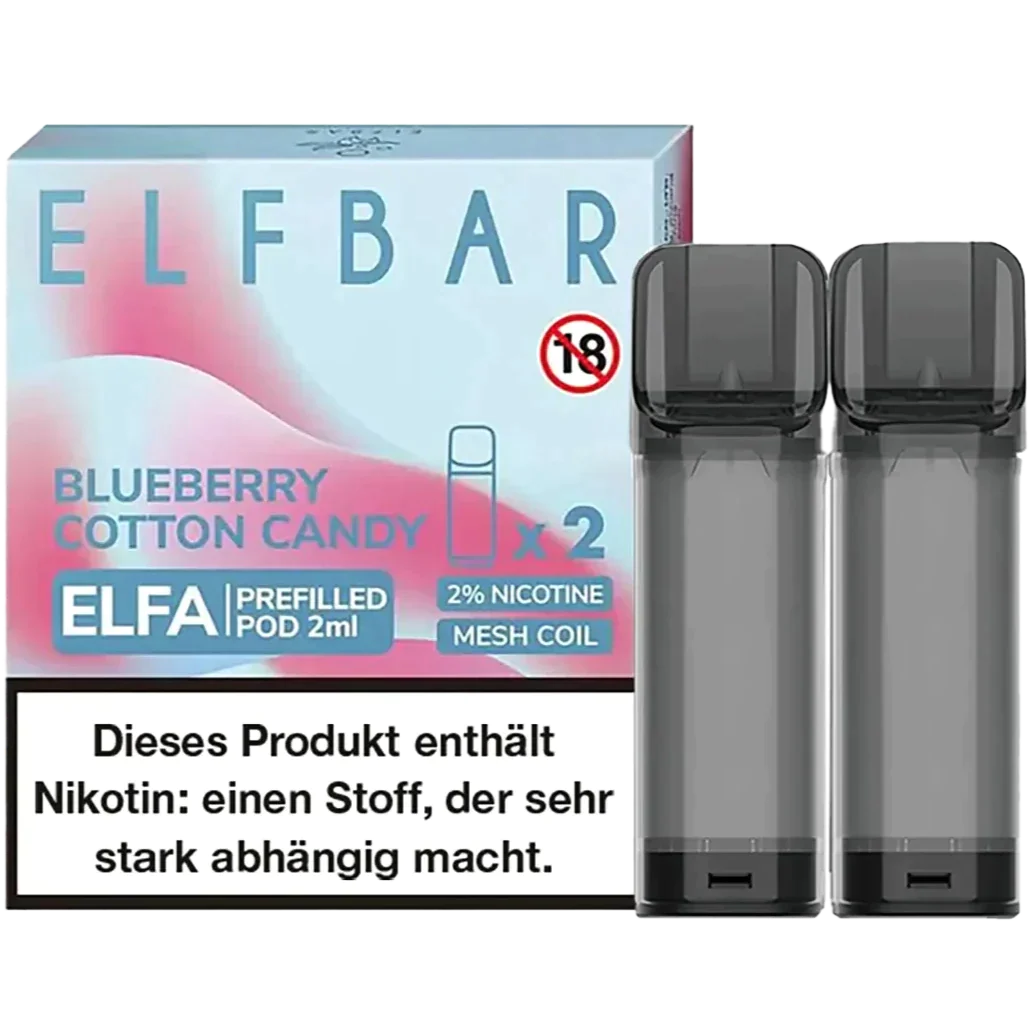 Elf Bar ELFA Prefilled Pod 2er Pack (2 x 1ml) mit dem Geschmack Blueberry günstig kaufen
