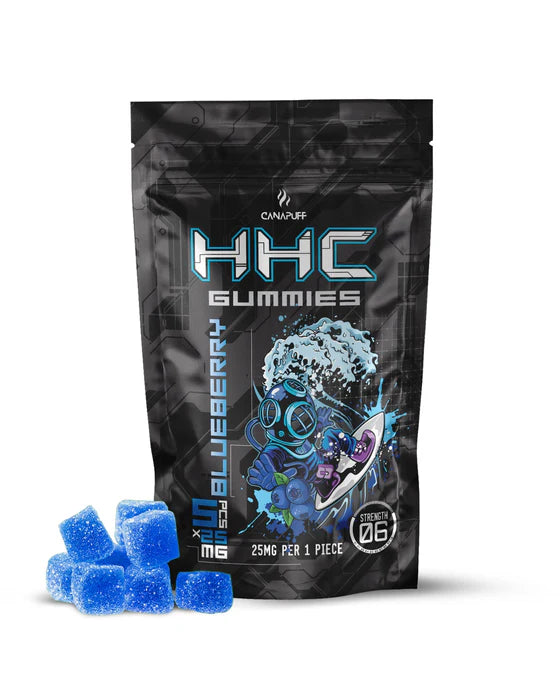 Canapuff HHC Gummies Blueberry 5 Stück x 25mg
