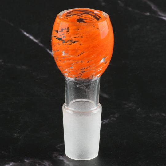 Bong-Kopf Glas-Kopf Flutschkopf BullTec Orange 18.8mm Schliff