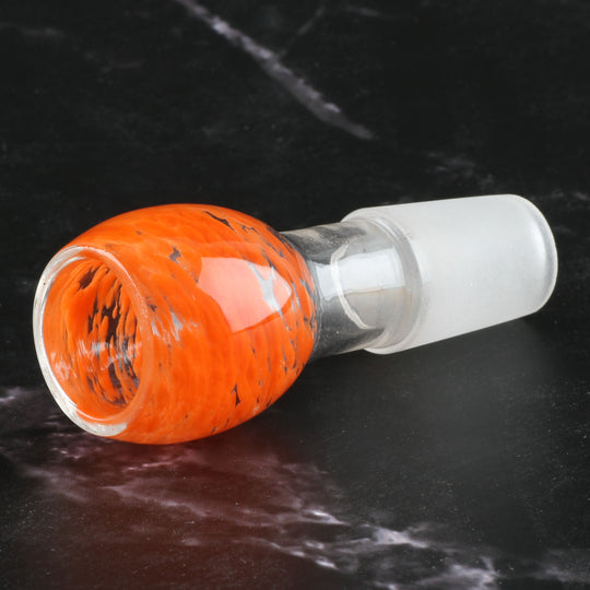 Bong-Kopf Glas-Kopf Flutschkopf BullTec Orange 18.8mm Schliff 2