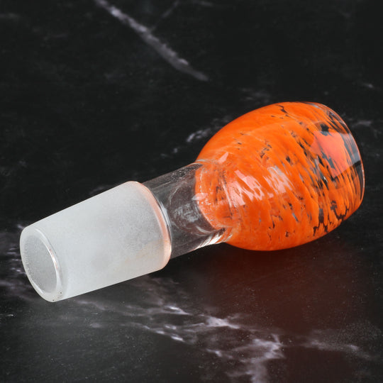 Bong-Kopf Glas-Kopf Flutschkopf BullTec Orange 18.8mm Schliff 3