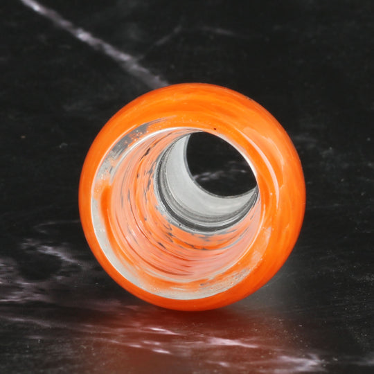 Bong-Kopf Glas-Kopf Flutschkopf BullTec Orange 18.8mm Schliff 5