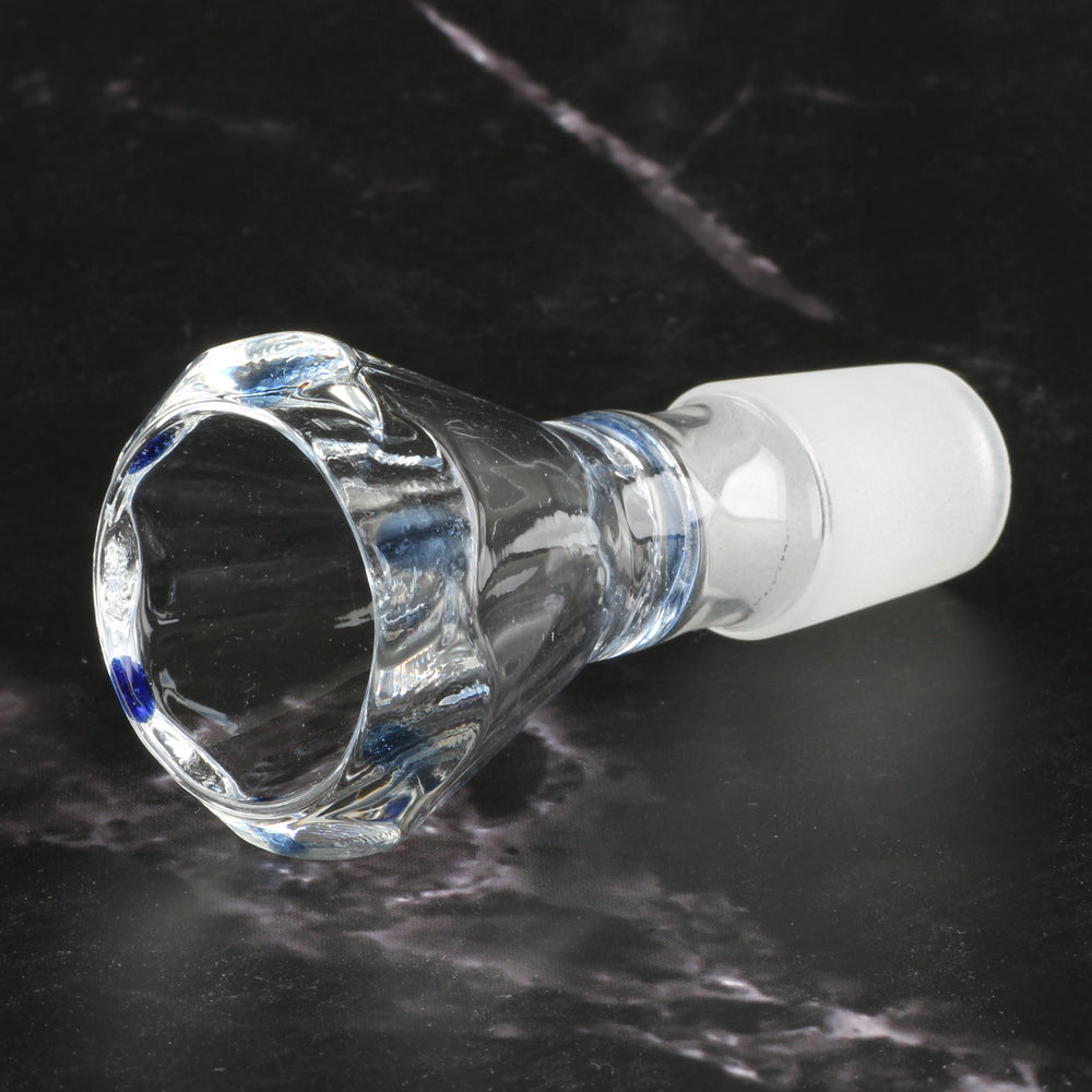 Bong-Kopf Glas-Kopf Flutschkopf Diamant/Trichterform 18.8mm Schliff 2