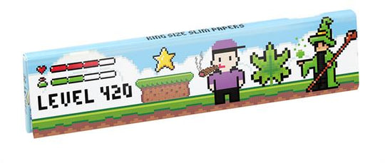 Pixel - Level 420 King Size Slim Papers | Choosypapers