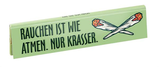 Rauchen ist wie Atmen King Size Slim Papers | Choosypapers