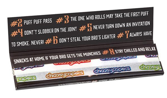 Bro Code King Size Slim Papers | Choosypapers