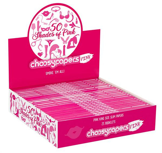 50 Shades of Pink King Size Slim Papers | Choosypapers