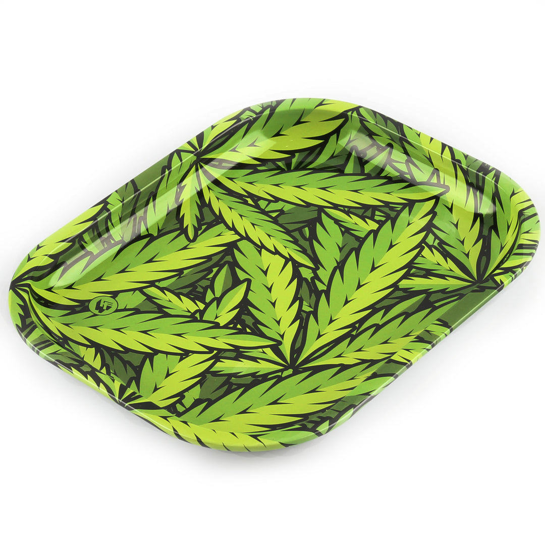 Hanfblatt Cannabisblatt Leaves Rolling Tray Drehunterlage Dreh-Tablett Tee Untersetzer Schale Mischeschale 2