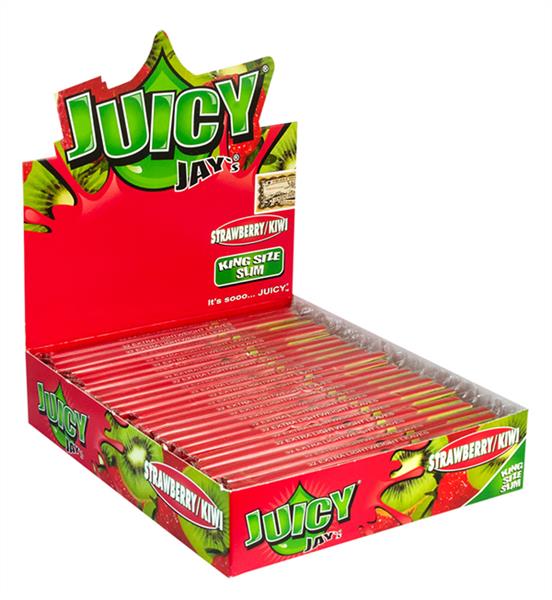 Strawberry & Kiwi King Size Slim Papers | Juicy Jays Großhandel B2B