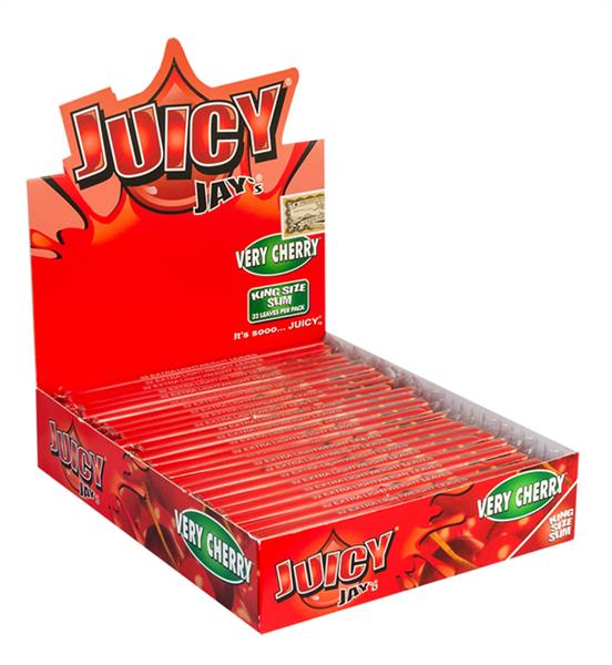 Cherry King Size Slim Papers | Juicy Jays Großhandel B2B