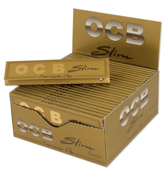 Gold "Oro" Premium Long Slim Papers OCB