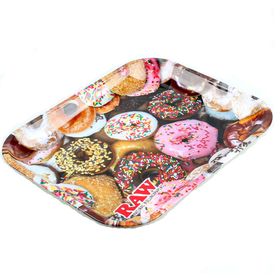 Rolling Tray Drehunterlage Dreh-Tablett Metall RAW Donut Donuts 2