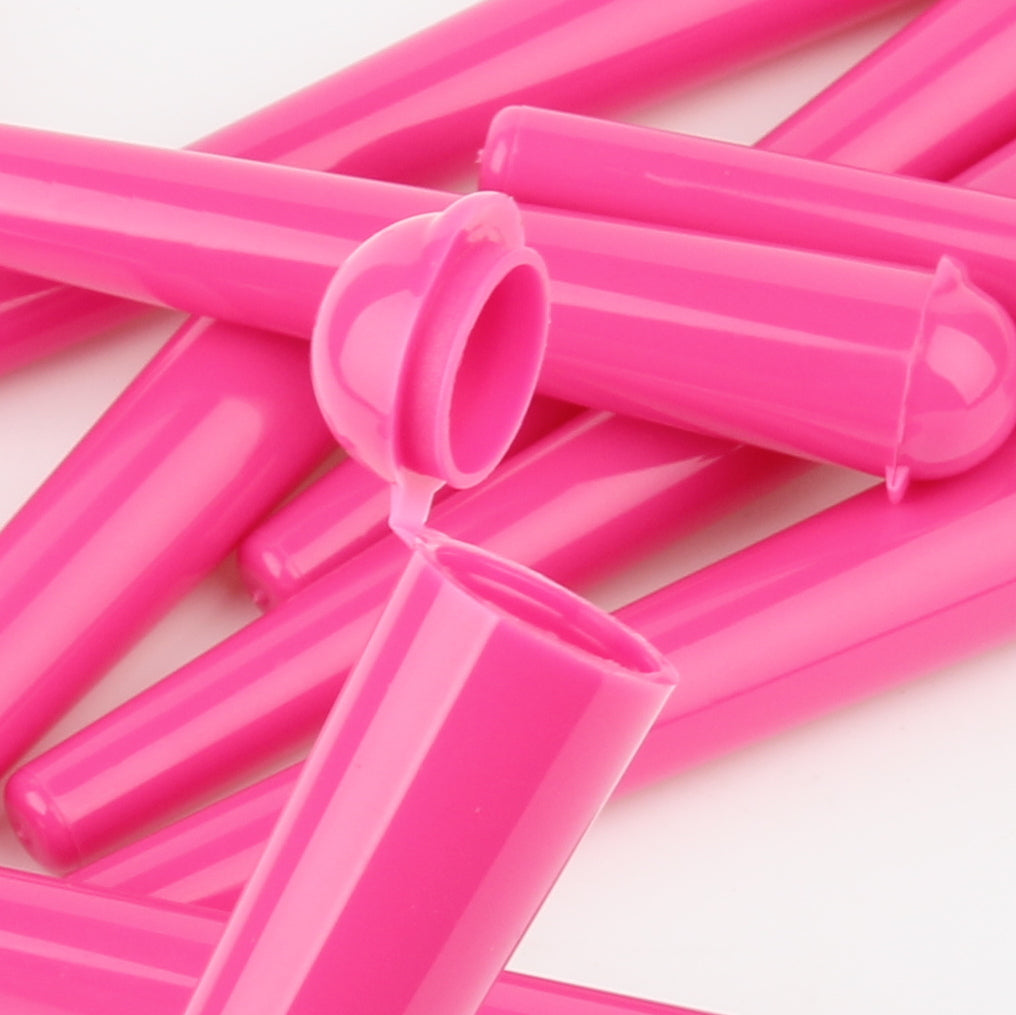 avibes 10 x Joint Hüllen Set Transporthüllen Case Tube Hülsen pink rosa Klappdeckel 8