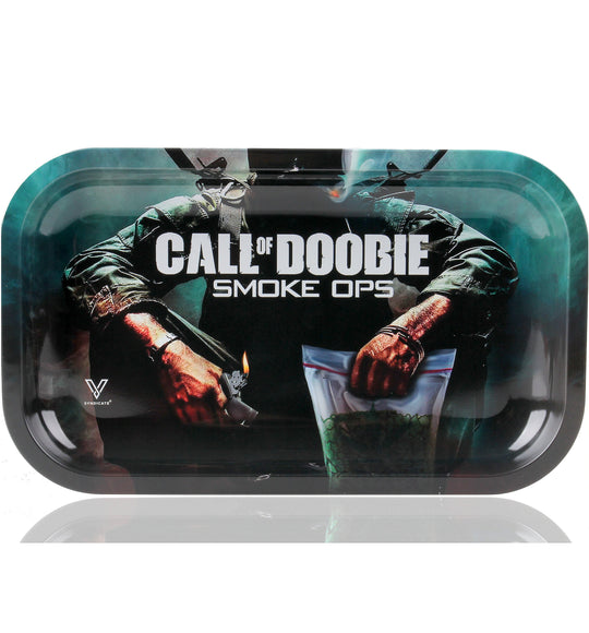 Rolling Tray Drehunterlage Dreh Tablett Mischschale Bauunterlage Call of Doobie Duty Smoke Ops