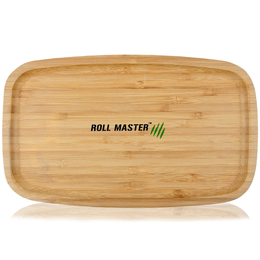Rolling Tray Drehunterlage Dreh-Tablett Mischschale aus Bambus Holz von Rollmaster